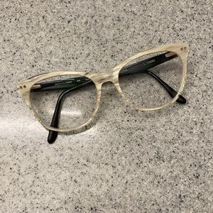 Ivory and black glasses/frames